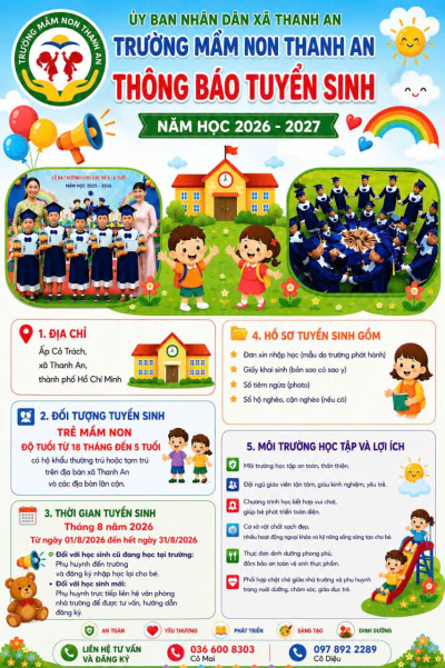 THÔNG BÁO TUYỂN SINH NĂM HỌC 2026-2027